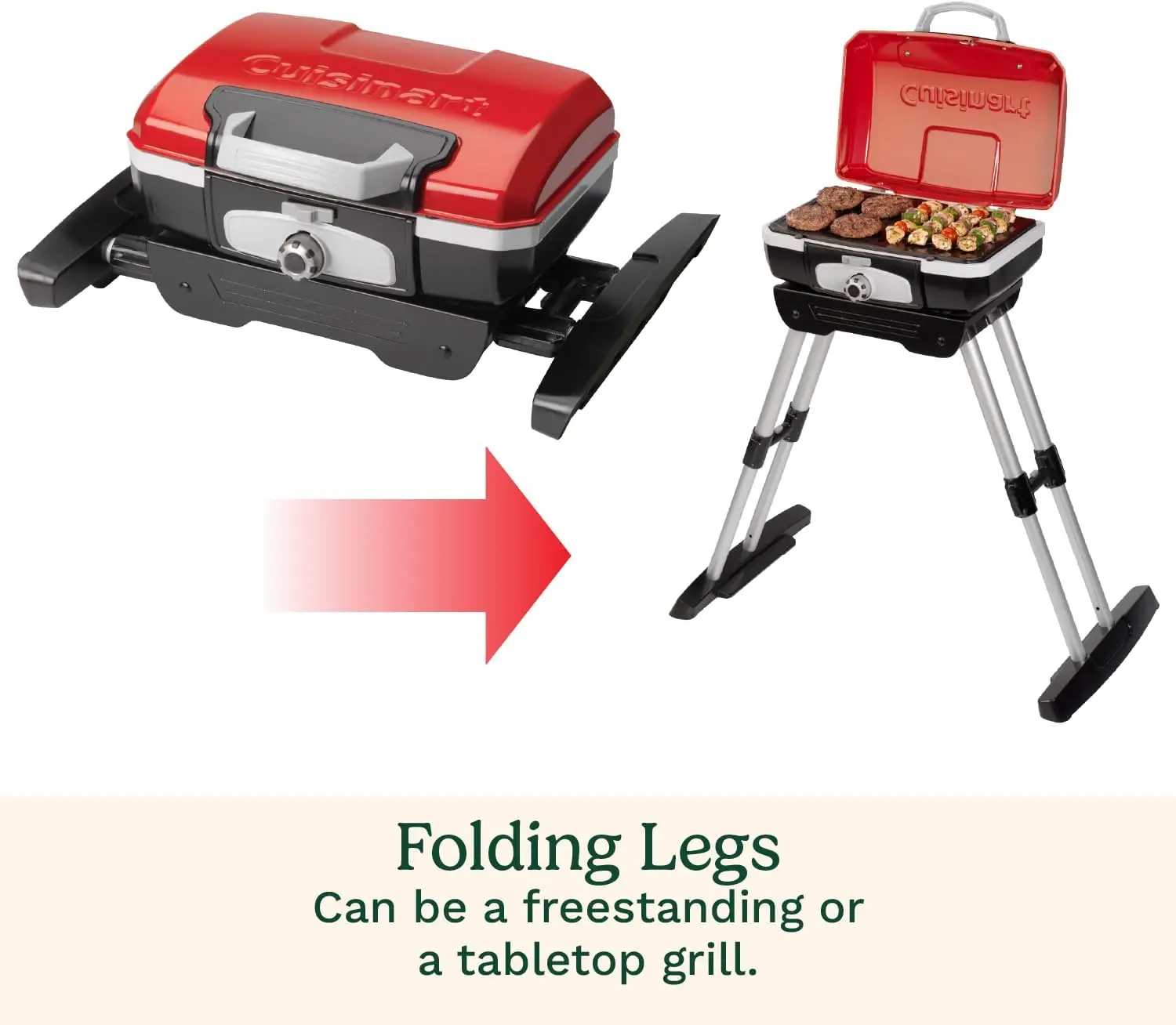 شواية غاز محمولة من بيتيت جورميه مع حامل فيرسا، شواية محمولة مدمجة، 150 متر مربع. في. سطح الطبخ، 5,500