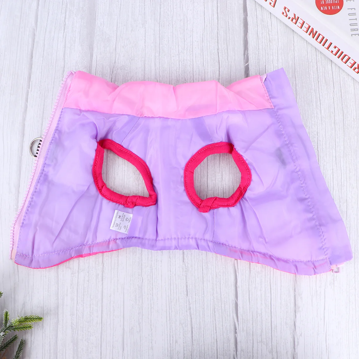 

Pet Dog Waterproof Winter Vest Soft Warm Cotton Coat Size S Rosy Purple Pink Outdoor Dog Clothes Apparel Winter Vest