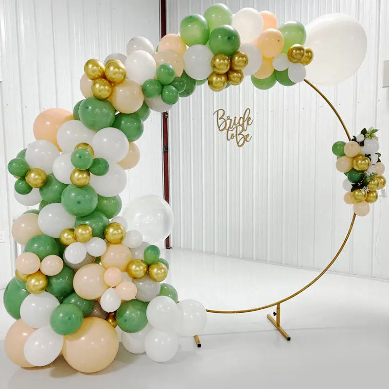 Wedding props wrought iron single pole ring shelf outdoor wedding balloon party round arch scene layout wayfinder