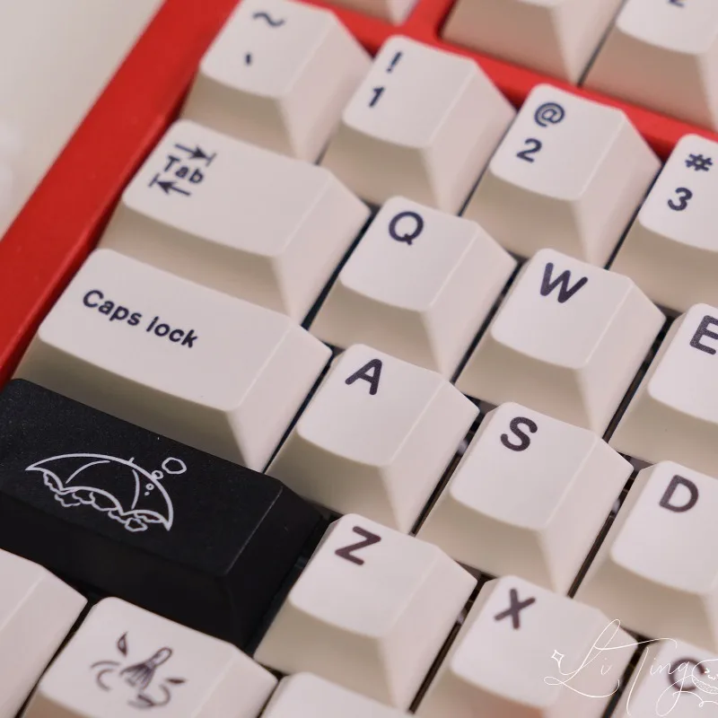 Personalizado branco PBT Keycap, 160 Key perfil cereja, acessórios mecânicos do jogo do teclado, poder 1%, Sublimated