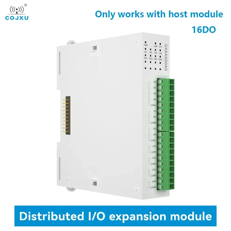 16DO analoge schakelaaracquisitie RJ45 RS485 COJXU GXXAX00A0 Gedistribueerde externe IO-uitbreidingsmodule Modbus Snelle uitbreiding PNP NPN