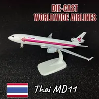 Metal Diecast Aircraft Model 7.5 Inch Scale Airbus Boeing ATR Concorde 330 MD11 C919 Replica Aviation Miniature Art Kid Boy Toy