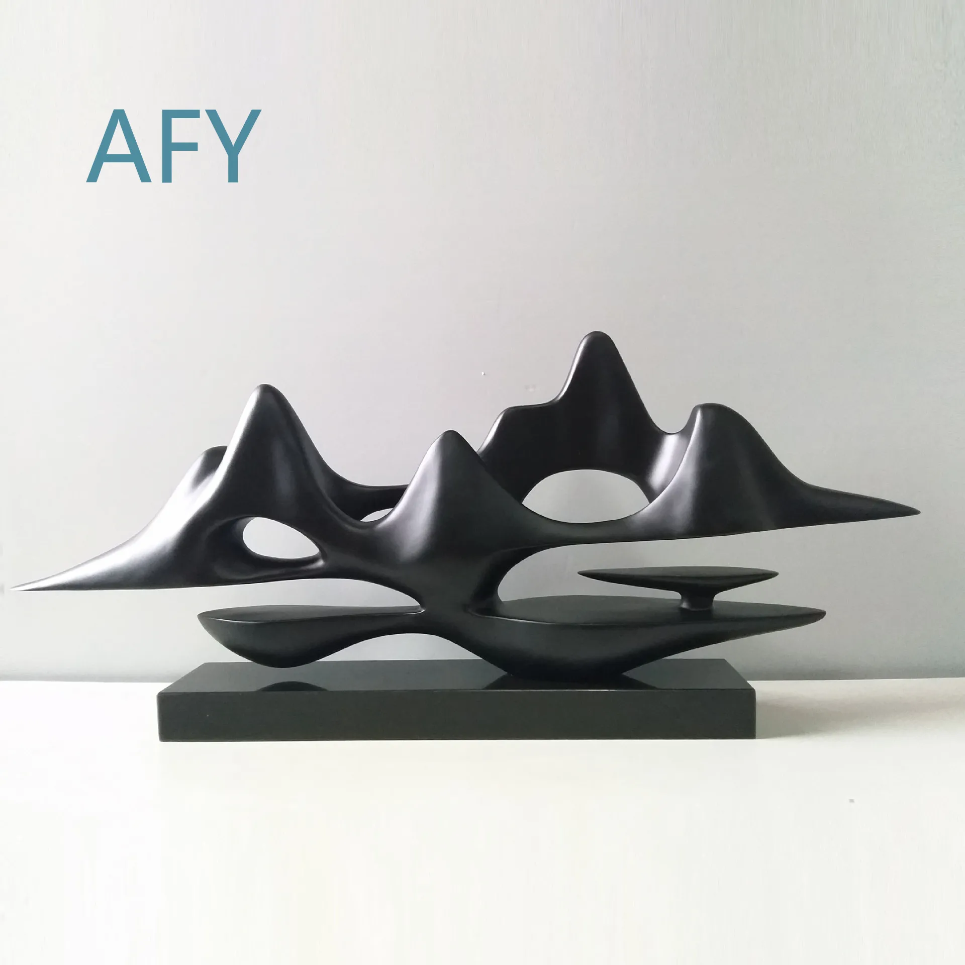 Resin Home Decor Sculpture for Modern Chinese Style Entrance Hall Living Room Hotel Lobby Model Room
