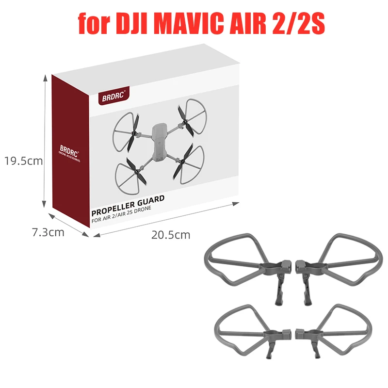 Propeller Guard for DJI Mavic Air 2/2S Drone Protective Cover for mavic air2/Mavic Air 2S Accessories with Foldable Landing Gear