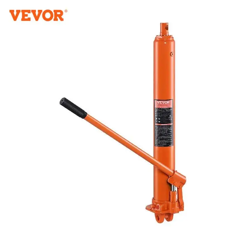 

VEVOR Hydraulic Long Ram Jack 3/8 Ton Engine Hoist Cylinder with Single Piston Pump And Clevis Base Hydraulic Ram Cylinder