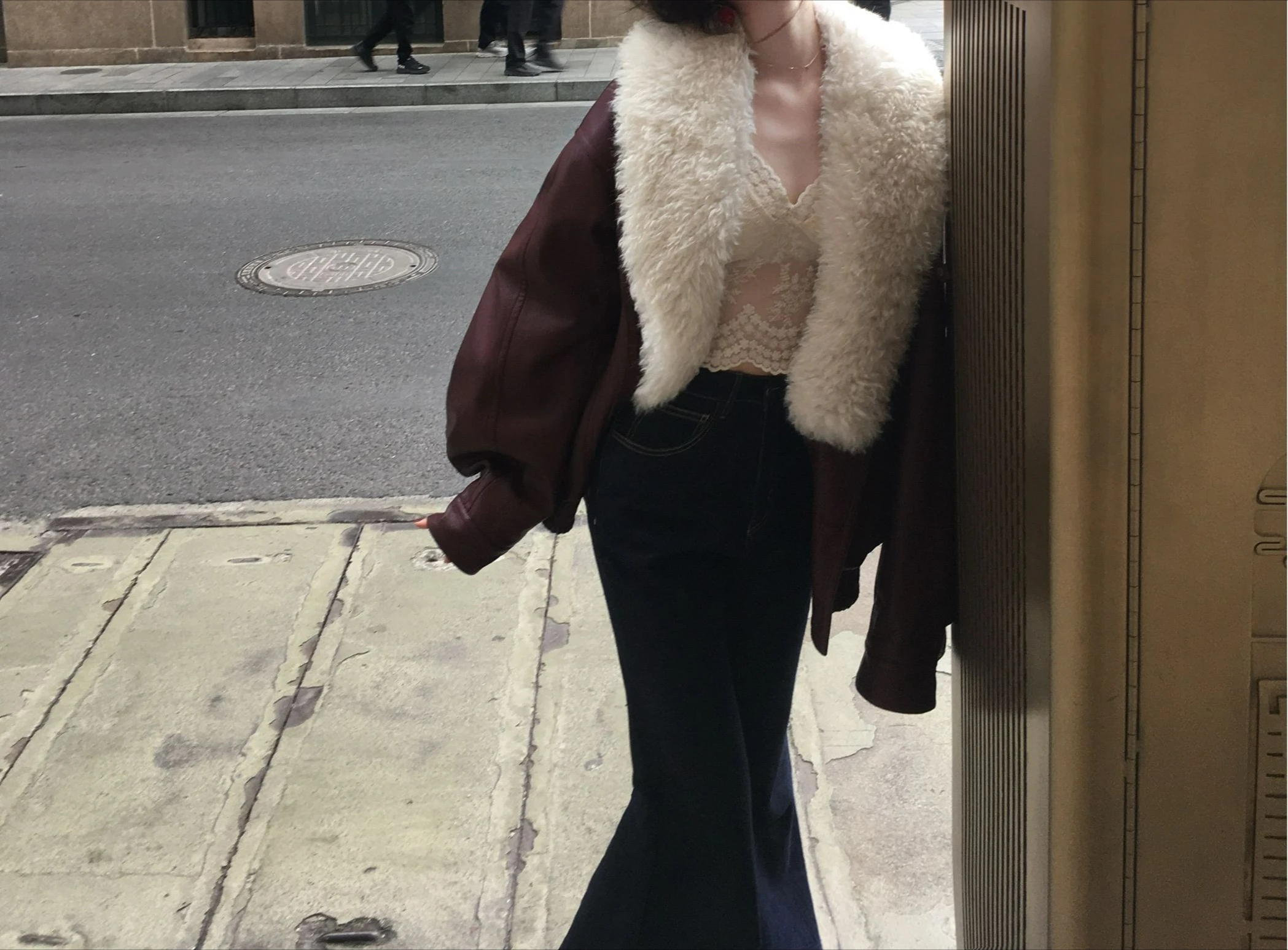 

Элегантная высококачественная куртка на хлопковой подкладке с большими лацканами, зимняя свободная утягивающая куртка, топ