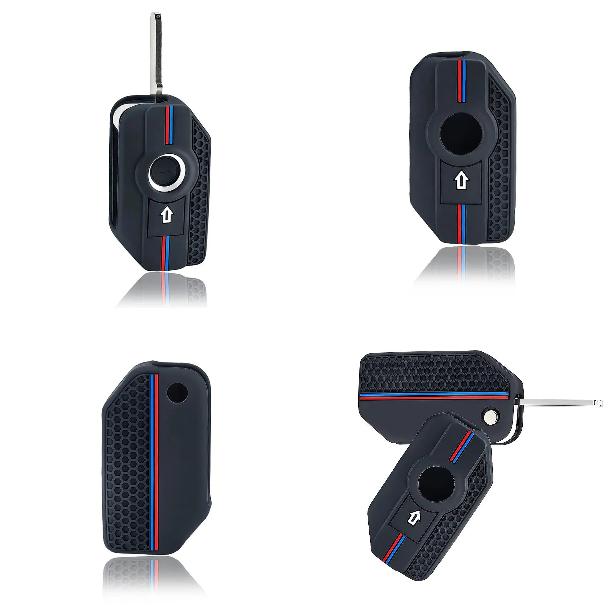 Silicone Car Key Fob Cover For BMW R1250GS R1200GS Sport Racing Style Auto Key Shell Remote Key Cover