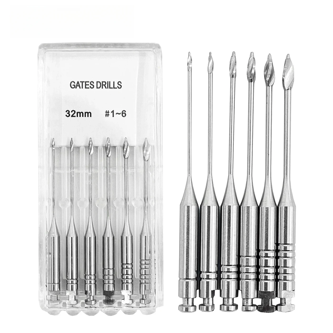 

Dental Tools Root Cannal Endo Gate Drill File 28mm 32mm Stainless Steel Endodontic Instruments Dentist Dentistry Odontologia