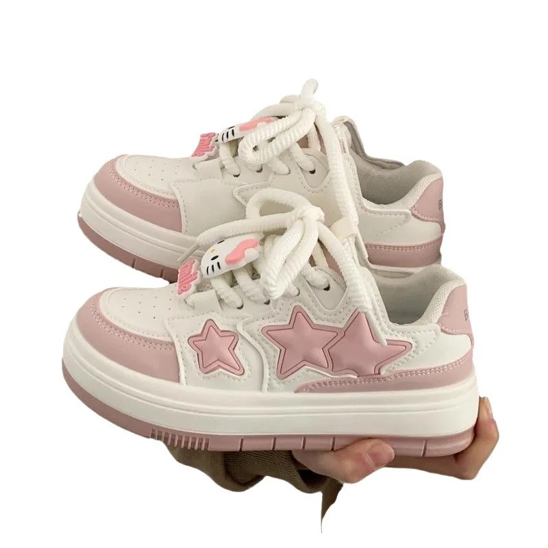 

Women's Multifunctional Fashionable Casual Shoes Student Multifunctional Cute Sports Thick Soled Shoes Fashionable Spring