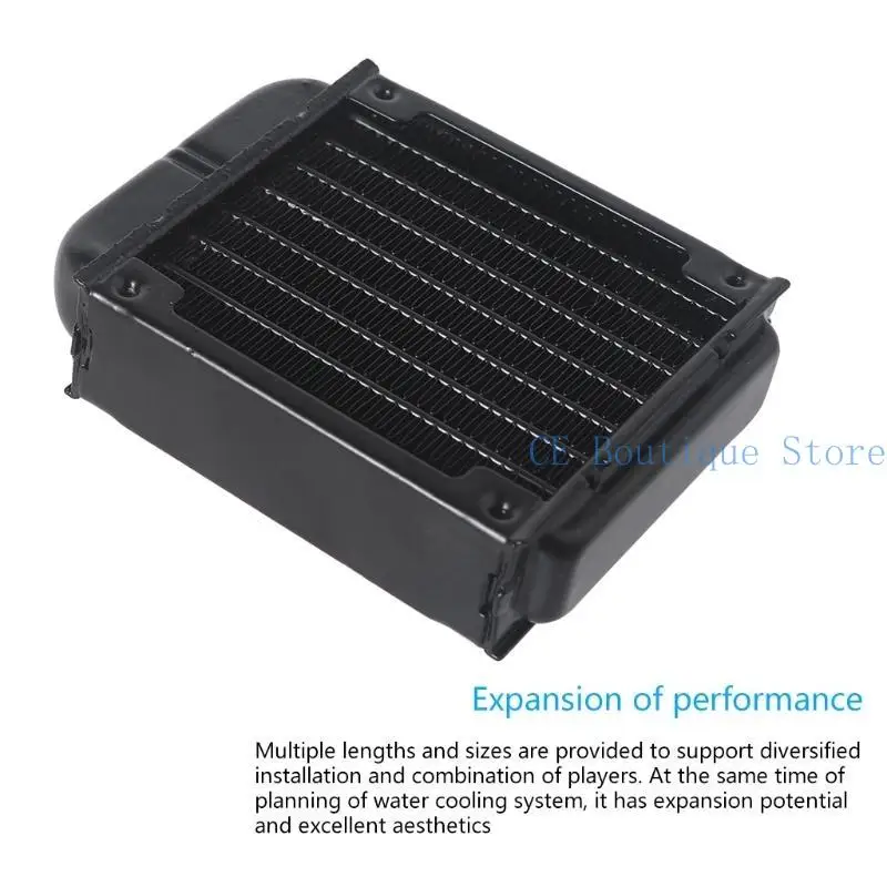 

80mm 10 Tube Computer Water Cooling Radiator G1/4 Female Thread Heat Dissipation for Computer PC CPU Water Cool System