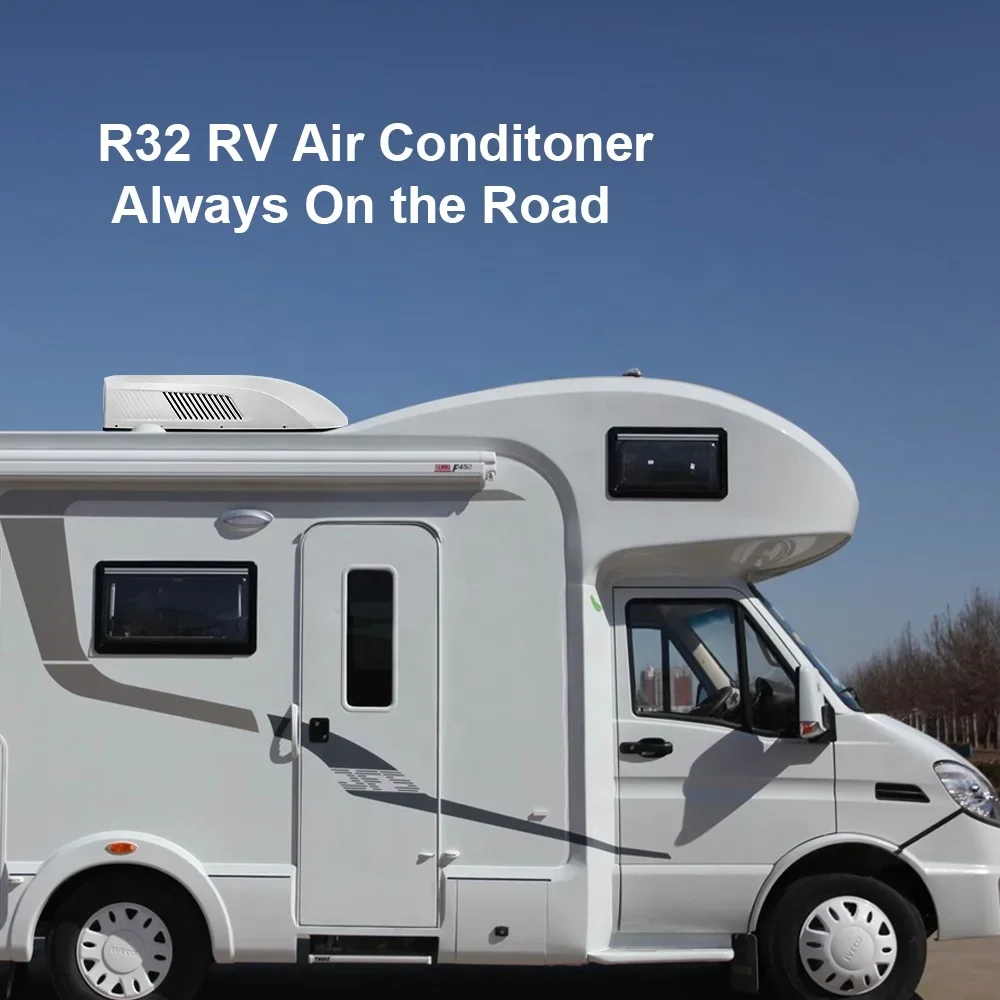 Puremind China Manufacturer R32 RV Air Conditioner 220V 115V Inverter Rooftop For Caravan Motorhome Cars Cooling Heating 9000Btu