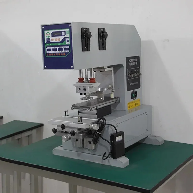 

85--300 small pneumatic pad printing machine desktop closed oil cup trademark insole logo