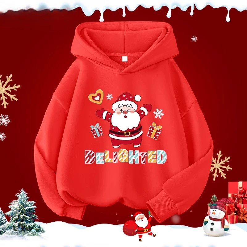 طباعة حيوان الرنة لعيد الميلاد الأكثر مبيعًا للخريف والشتاء للاستخدام اليومي في الهواء الطلق سترة رياضية ناعمة فضفاضة ودافئة