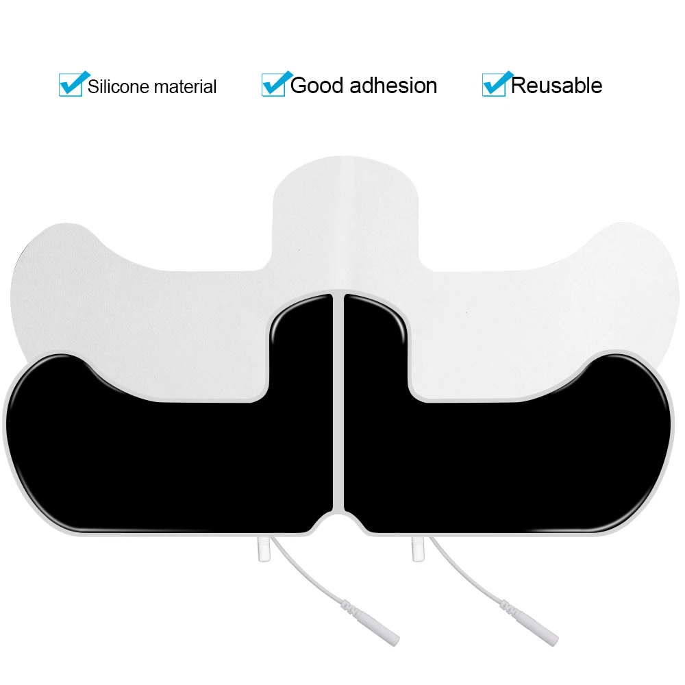 EMS Tens Electrodes Pads 2 mm Plug 34x13cm for Shoulder Back Acupuncture Therapy Massager Replacement Muscle Stimulator Sticker