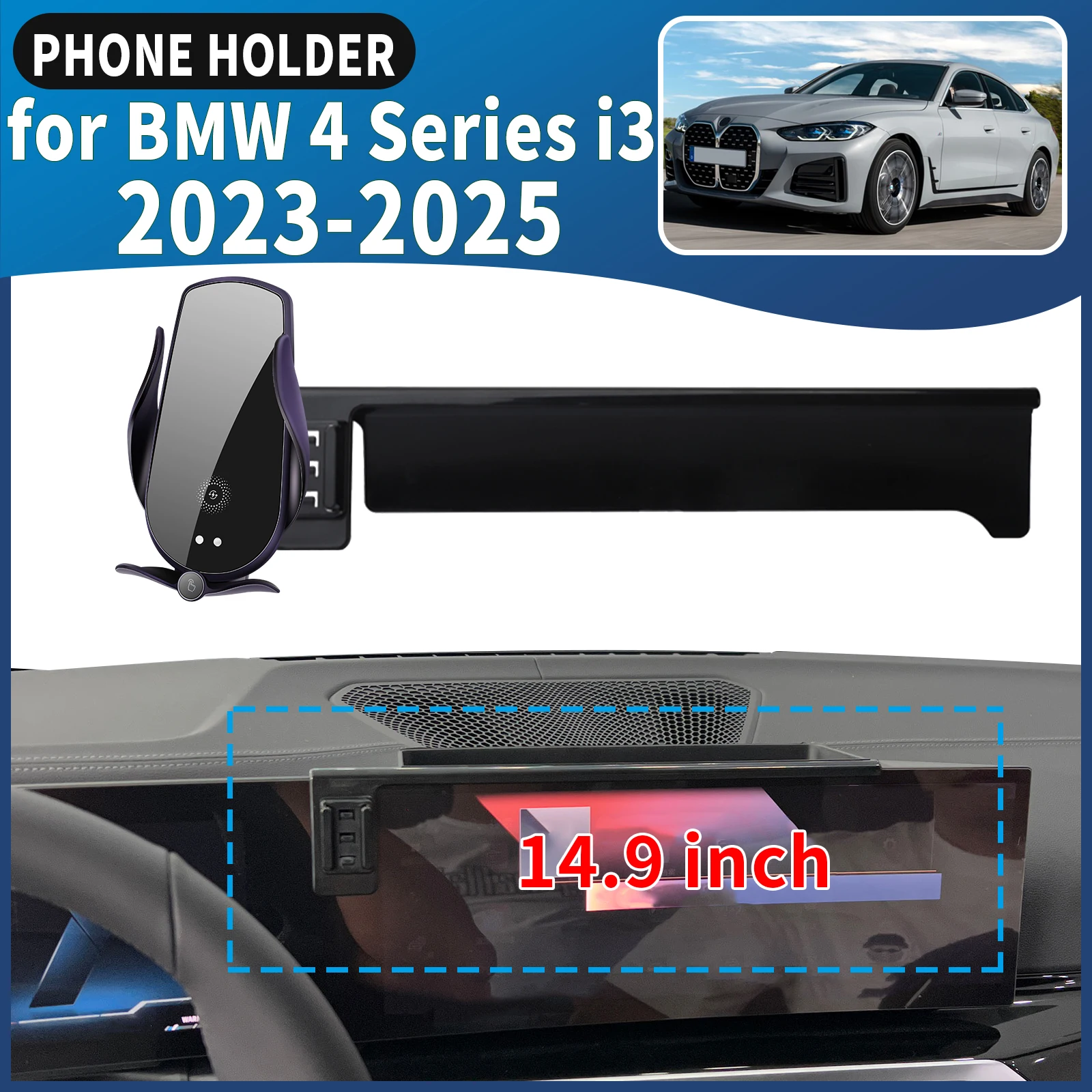 

fit for BMW 4 Series i3 2023 2024 2025 Car Phone Holder Mount Vehicle-Specific GPS Navigation Easy Installation accessoires
