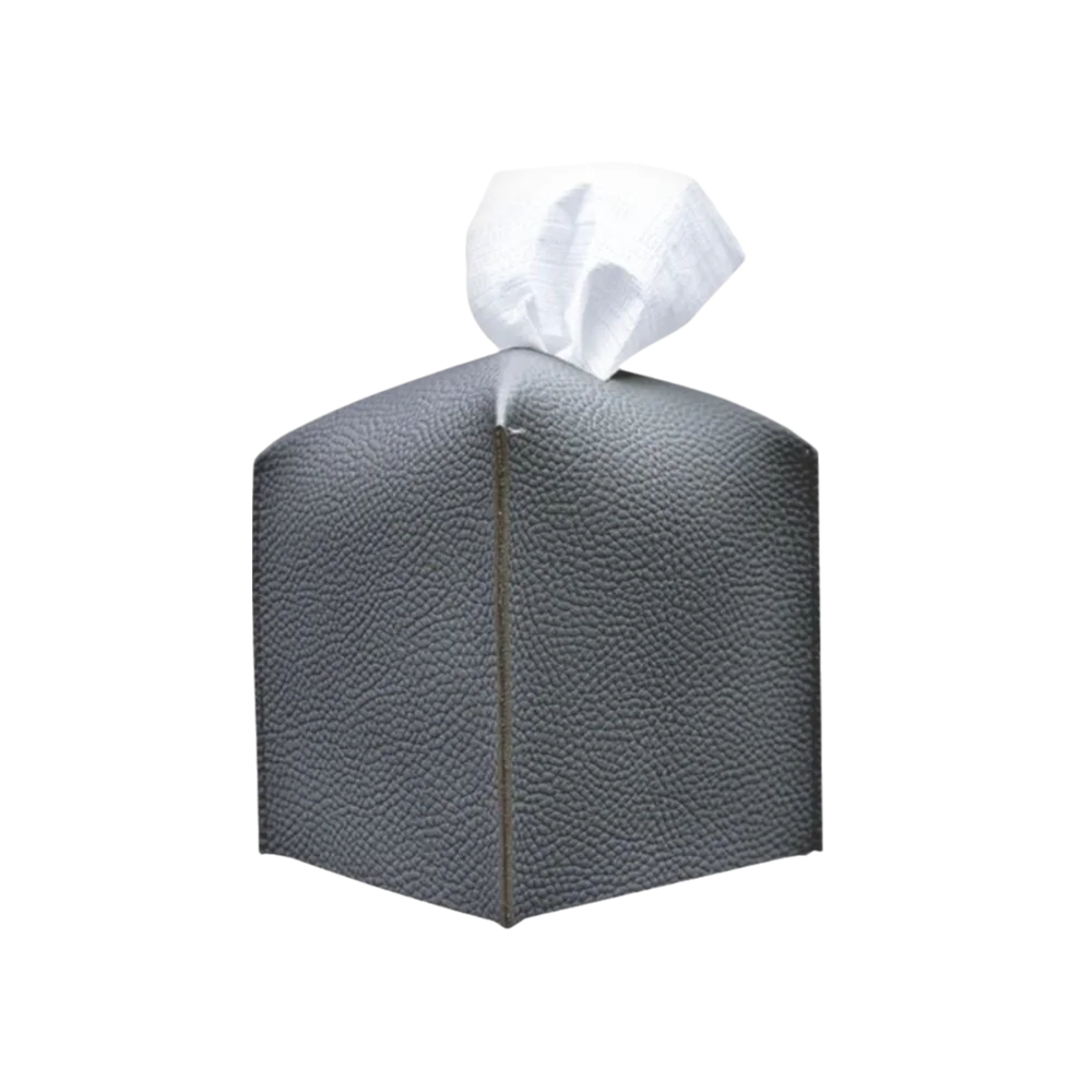 

Minimalist Square PU Tissue Box Modern Style Waterproof Tissue Holder Decorative Tissue Organizer Car Interior