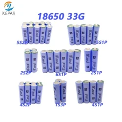 1S3P 2S1P 2S2P 4S1P 4S2P 5S1P 5S2P 6S1P 3.7~18V 18650 33G 3500mAh Rechargeable Screwdriver Battery Maintenance or Assembly