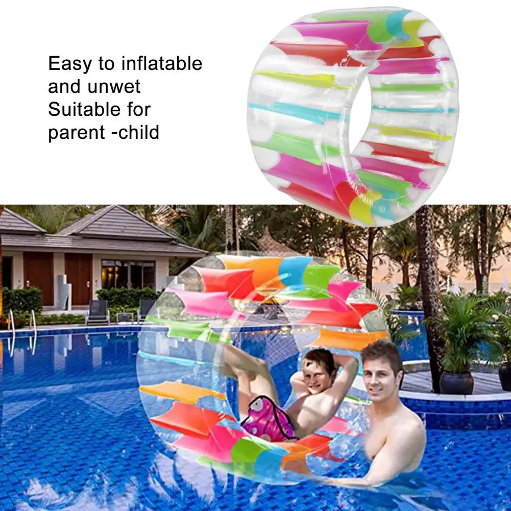 Colorful Inflatable Water Wheel Pool Float Waterproof PVC Huge Roller Float Summer Children Swimming Pools Toy For Kids/adults