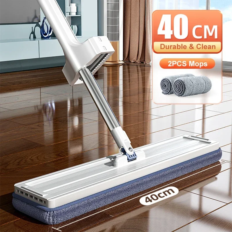 JOYBOS Mop per pavimenti ingranditi lavaggio a mano Mop pigro Squeeze Self-Wring Household disidratazione automatica Magic Flat Mop Cleaning