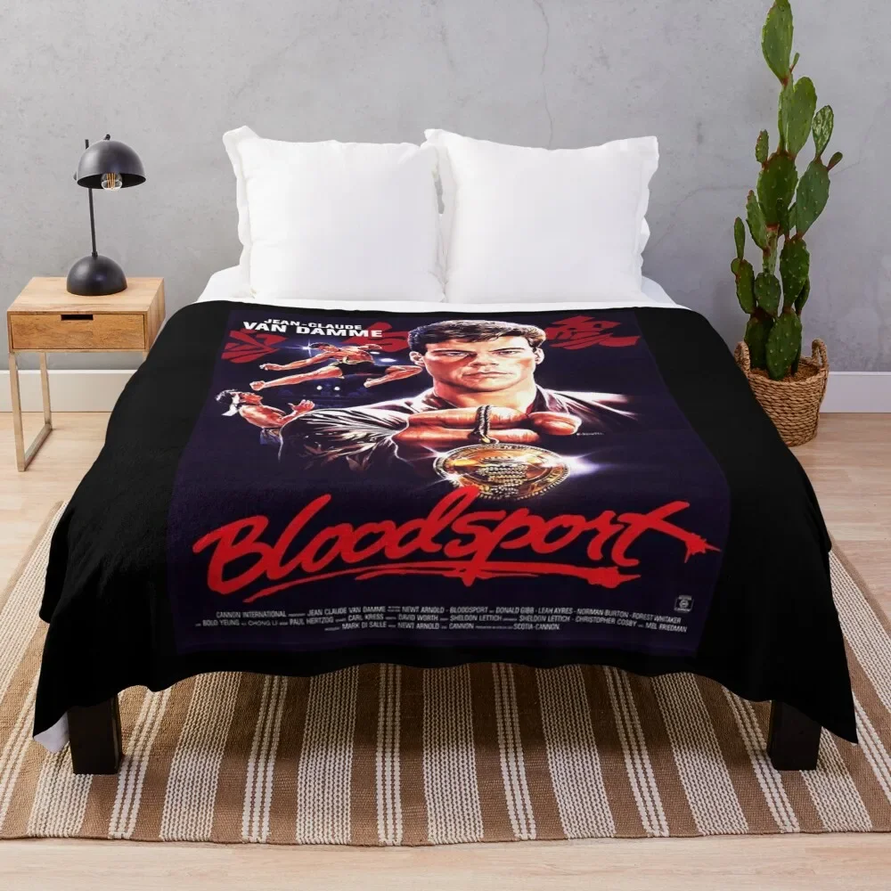 

Funny Gift Bloodsport Christmas Throw Blanket Hairy Baby Blankets