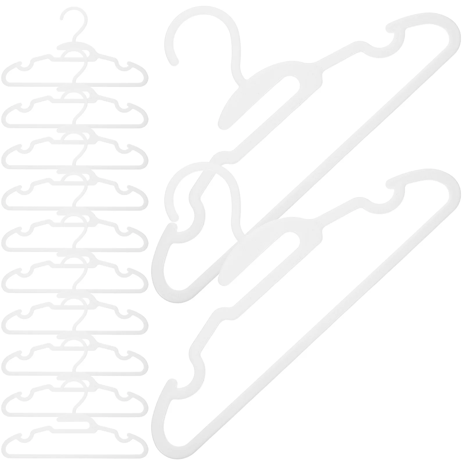 

30Pcs Children's No Crease Hangers Plastic Kids Clothes Hangers Strong Load Bearing for Baby Closet Organization Nursery Drying