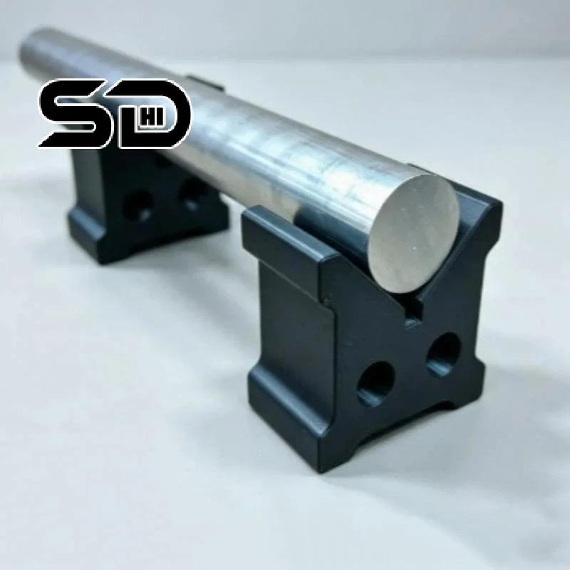 1Pair V Type Parts Fixing Bracket 3D Printed Support Holder For Round Shaft Rod Positioning Fixture DIY Mechanical Project Use