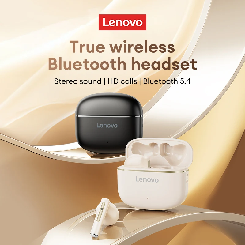 جديد لينوفو EA160 سماعة لاسلكية تعمل بالبلوتوث 5.4 سماعات 24H Play HD مكالمة صوتية سماعات أذن TWS إلغاء الضوضاء سماعات طويلة التحمل