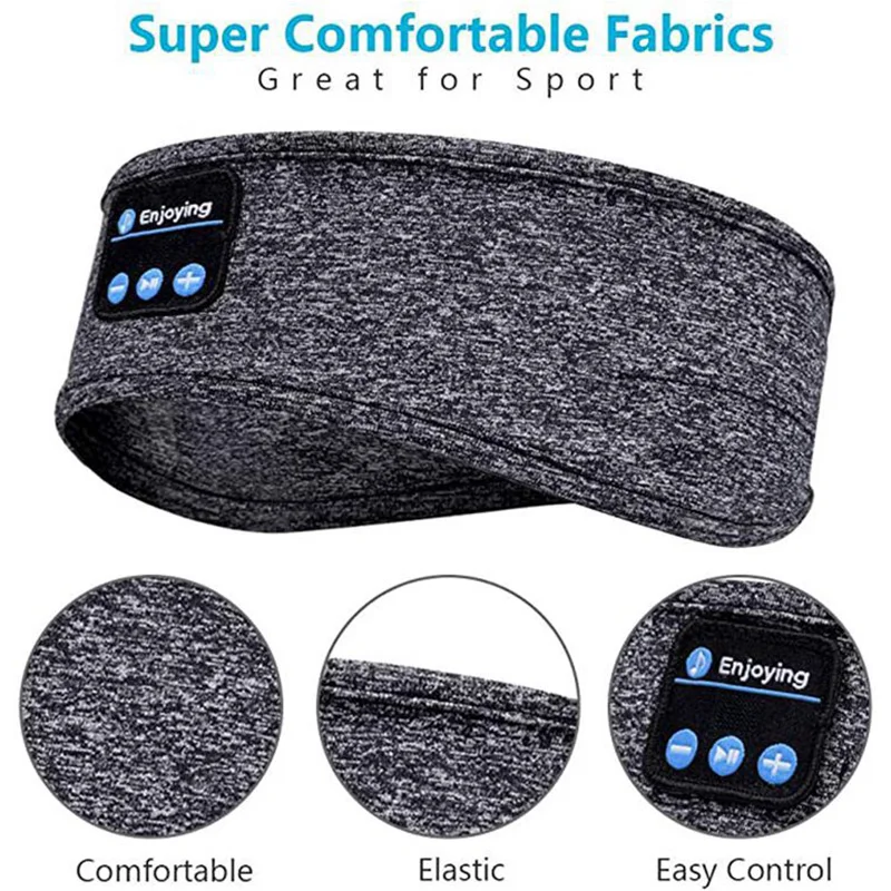 

New Bluetooth Sleeping Headphones Eye Mask Sleep Headphone Bluetooth Headband Soft Elastic Comfortable Wireless Music Earphones