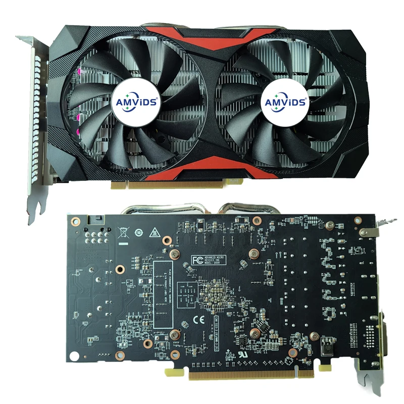 Imagem -03 - Placa Gráfica Amd rx 580 8gb Placas de Vídeo para Jogos de Computador Gpu Mineração 2048sp Gddr5 256bit