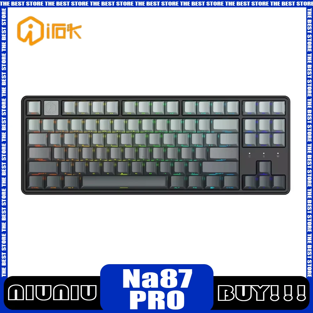 

Irok Na87 Pro Magnetic Switch Mechanical Keyboard 8k Hot Swap Rgb E-Sports Customize Gaming Keyboard Pc Gamer Accessories Gifts