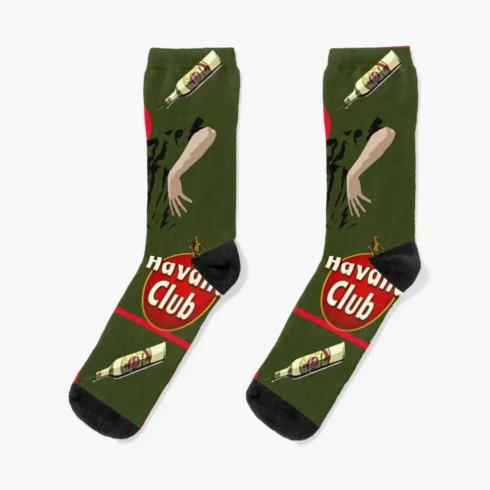 Havana Club Flair Bartender Socks funny gift valentine gift ideas warm winter with print Socks Men's Women's