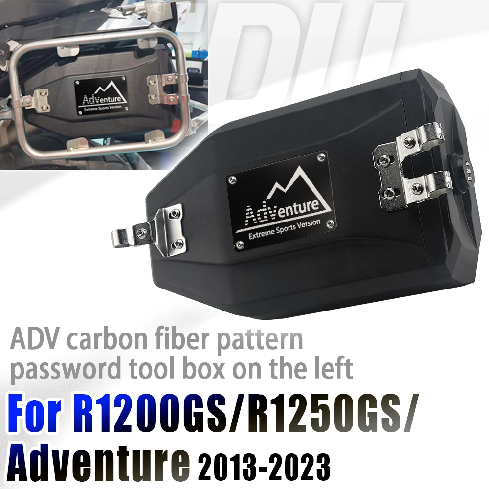 

Водонепроницаемый кофр для инструментов для мотоциклов BMW R1200GS R1250GS LC ADV R1200 GS LC R1250 GS R1250 GS LC Adventure 2014-2023, левая боковая коробка