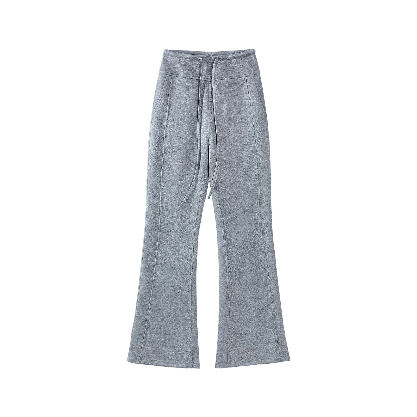 Pantaloni a gamba larga Pantaloni larghi da donna in pile invernale a costine Peluche Fodera delicata Calore Pantaloni rilassati da salotto ispessiti Highstreet Elegante