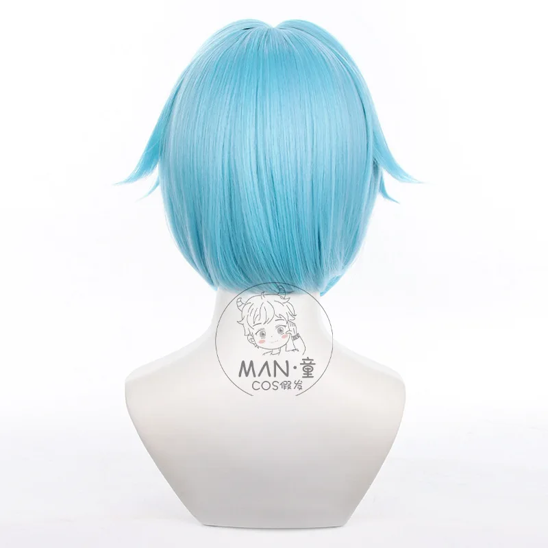 Ensemble Stars!! Hajime Shino Cosplay Wig ES Ra*bits Sky Blue Short Hair Halloween Gift