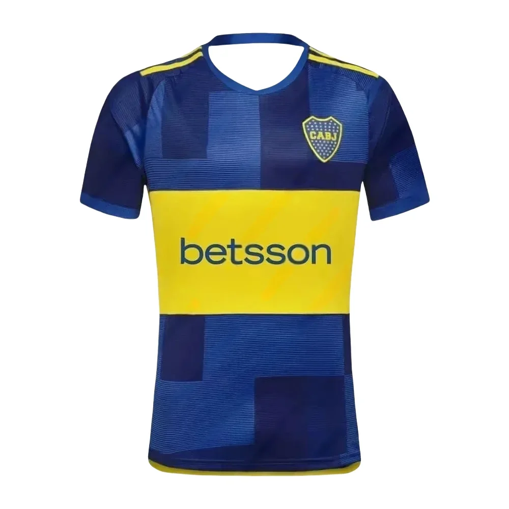 2024-2025 أحدث وصول نمط بوكا جونيورز زي كرة القدم الرجال النساء الشباب كرة القدم جيرسي الكبار تنفس التجفيف السريع الملابس