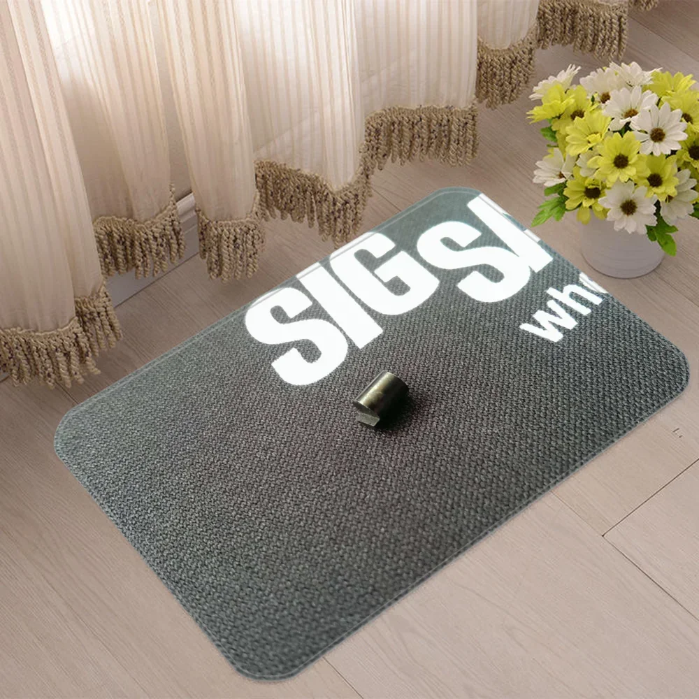 SIG SAUER Doormat for Entrance Door Cute Room Decor Home Decoration Anime Rug Balcony Floor Bath Mat Kitchen Carpet Bedroom Mats