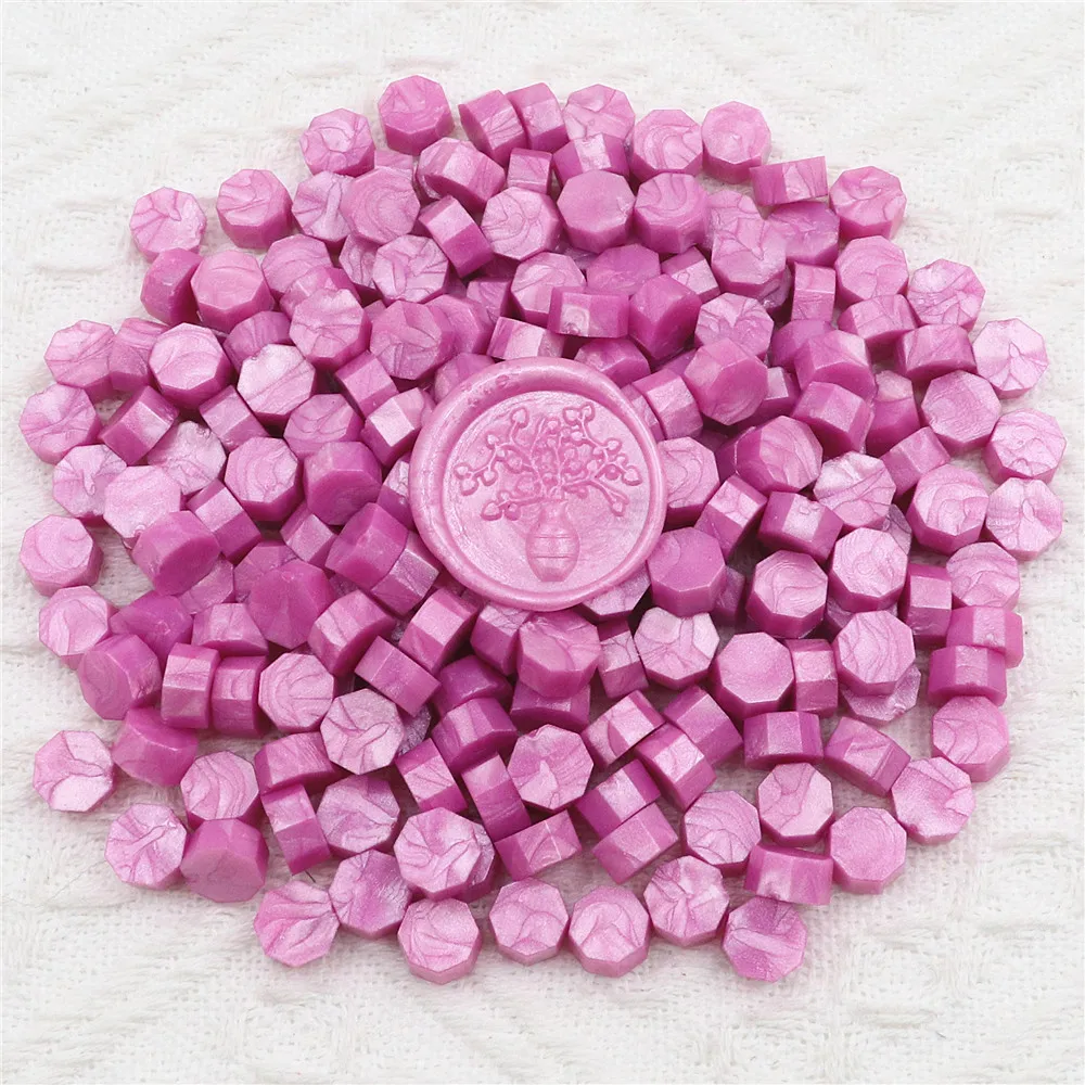 200 stks Octagon Zegellak Kralen voor Lakzegel Stempel voor Scrapbooking Kaarten Enveloppen Trouwkaarten Geschenkverpakkingen - afbeelding 1