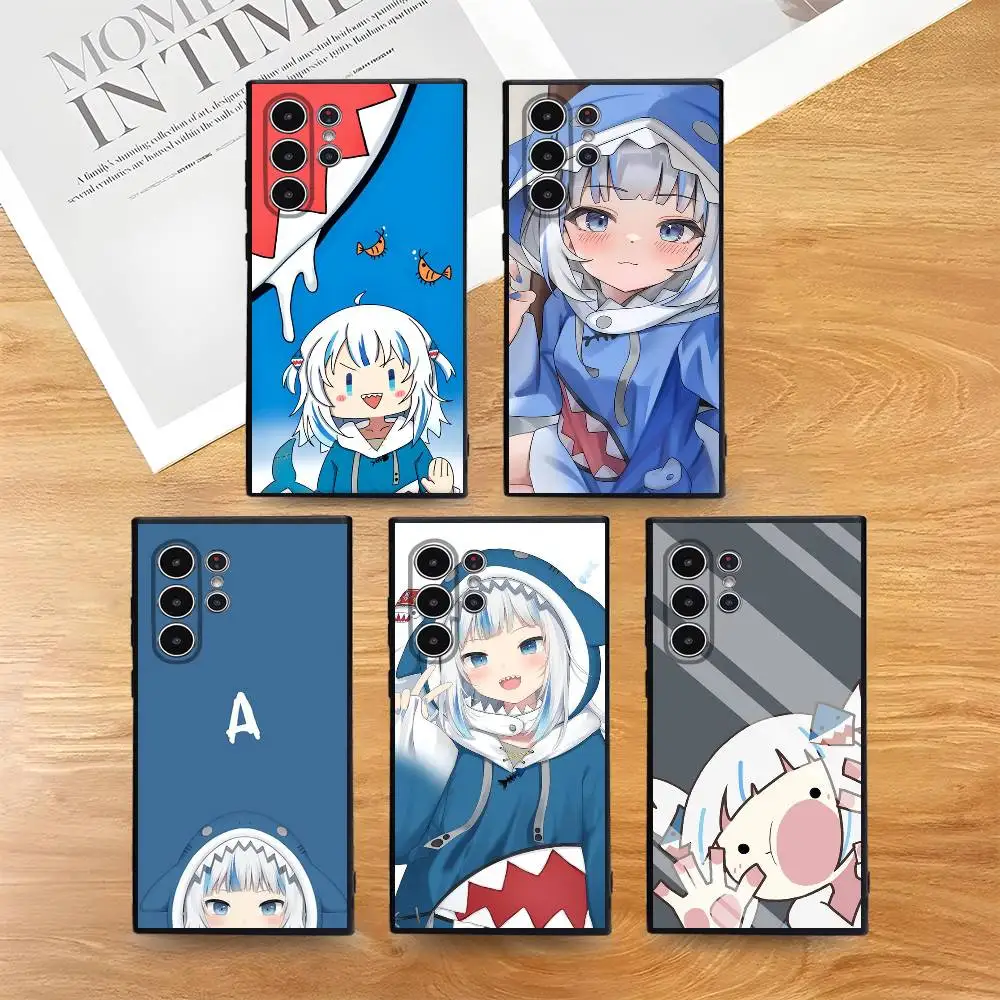 

Cartoon Musician G-Gawr Gura Phone Case Skin-Friendly Soft TPU Case Compatible With Samsung S21/S22/S23/S24/S25 FE/Plus/Ultra