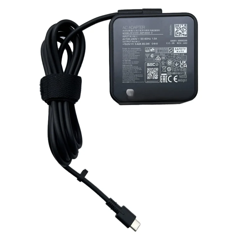 

20V 65W USB Type C AC Adapter Charger For MSI Summit E14 Flip Evo A13MT-236AU