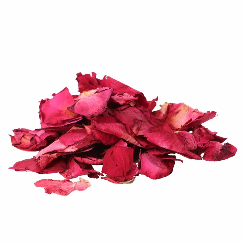 1 Pack Dried Rose Petals Natural Flower Bath Spa Whitening Shower Dry Rose Flower Petal Bathing Relieve Fragrant Body Massager