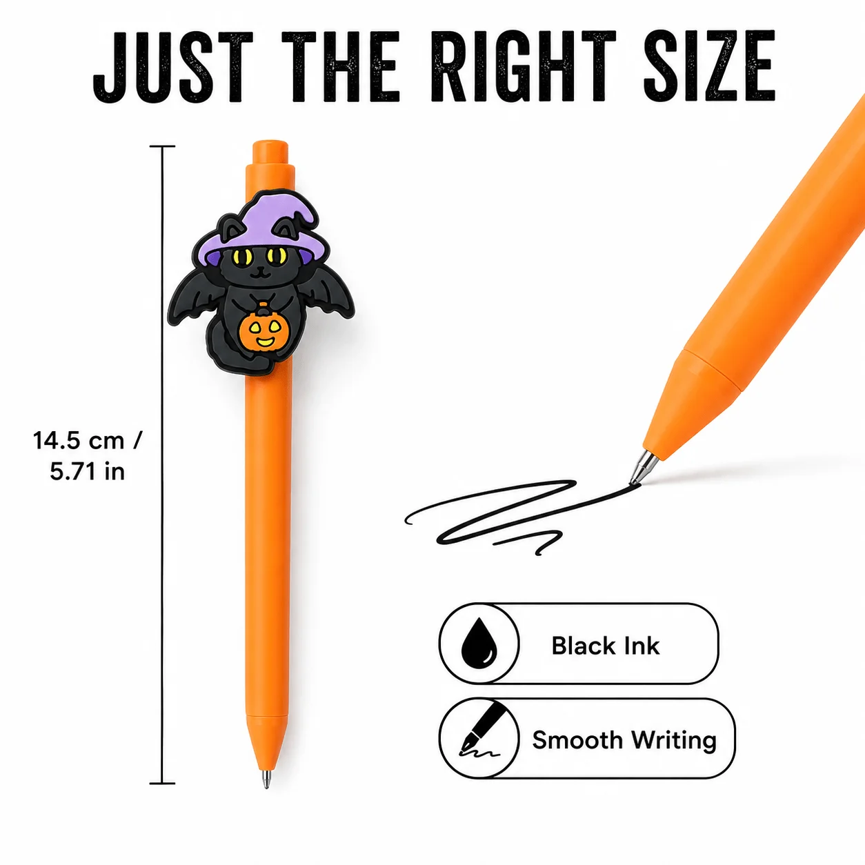 Random 9/18 Halloween Ballpoint Pen Set Featuring Skulls Pumpkins Ghosts Black Cat Halloween Gift Desk Accessory For Work School