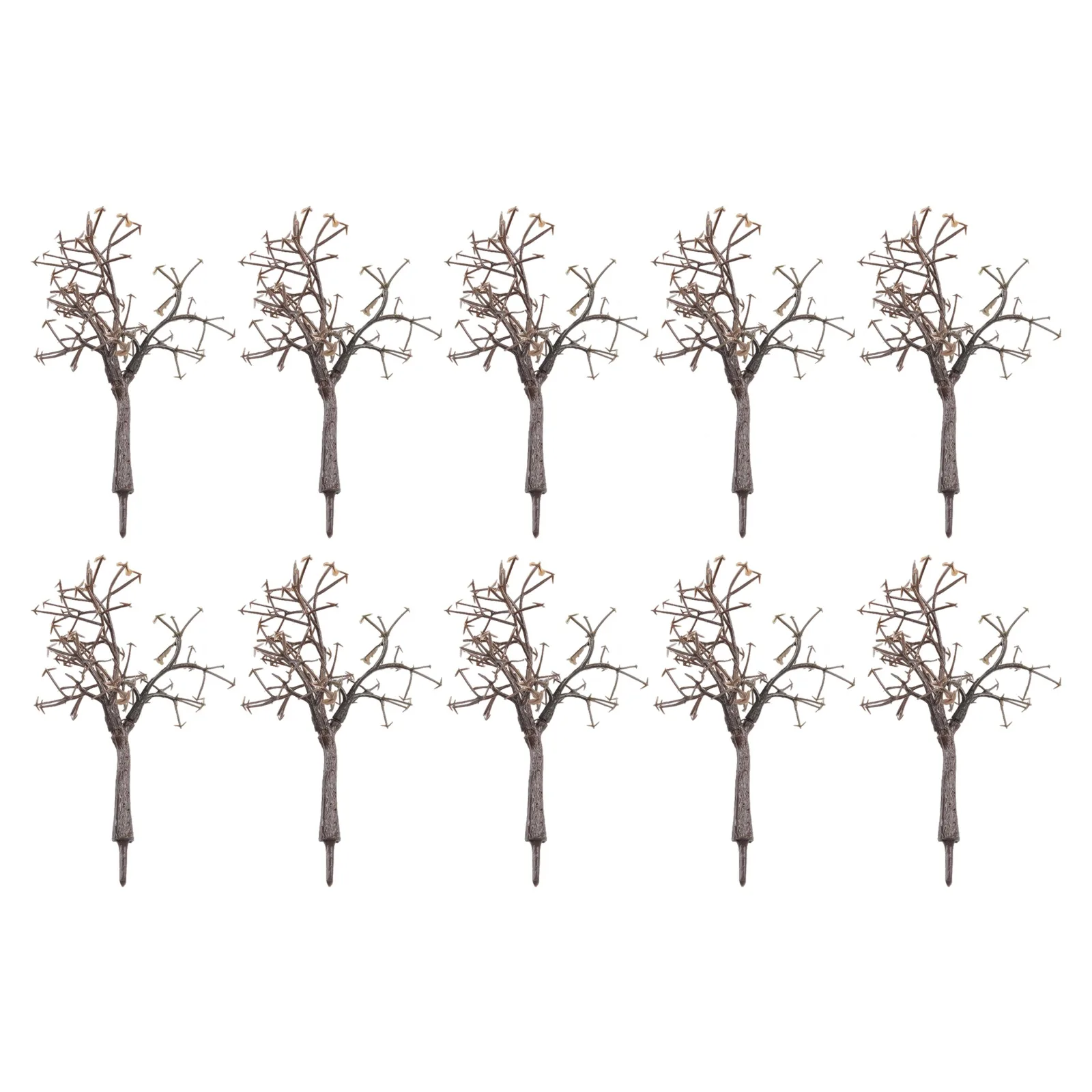 10pcs 12cm Scenery Landscape Model Bare Tree Trunk Simulation Plant Decor Layout Train Railway Building DIY Decor