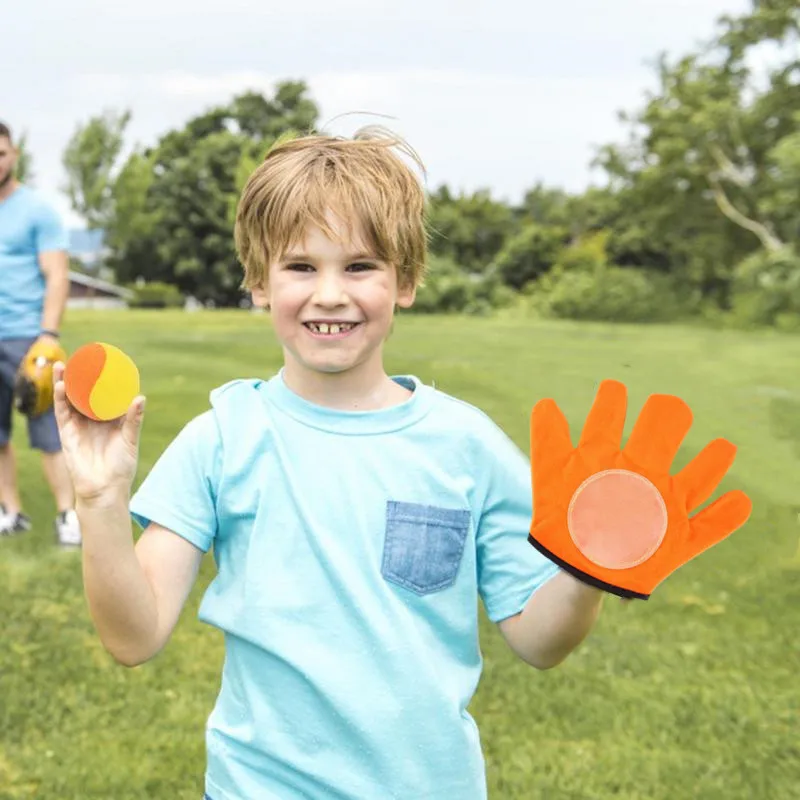 Sticky Target Racket Children's Throwing Sticky Ball Toy Multiplayer Outdoor Throwing And Catching Game Boy's Birthday Gift