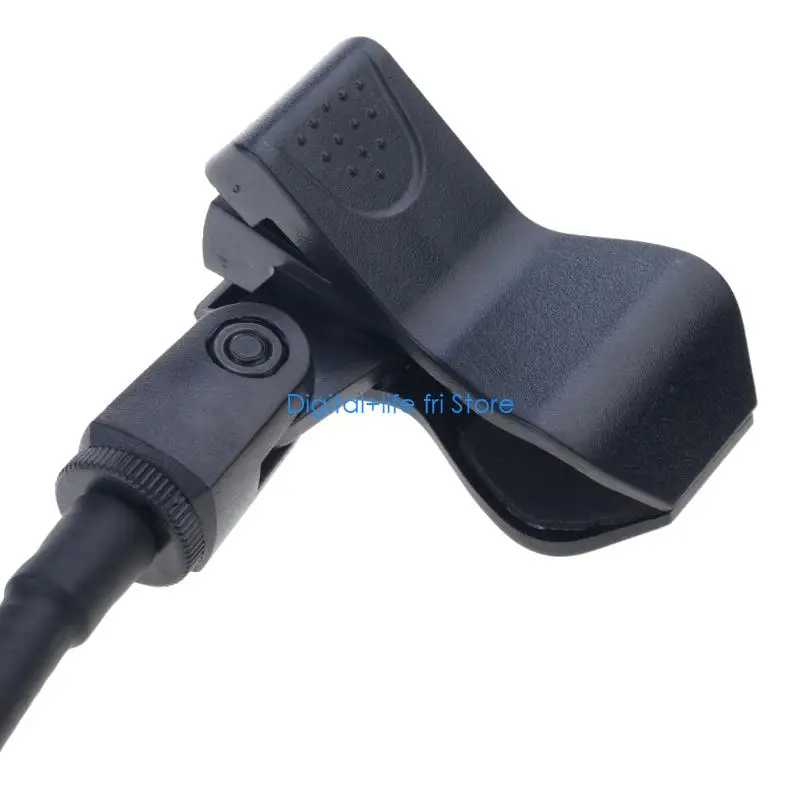 E06D Rotatable Microphone Holder Rack Gooseneck Clip Base For 25-46mm Mic Desk Mount
