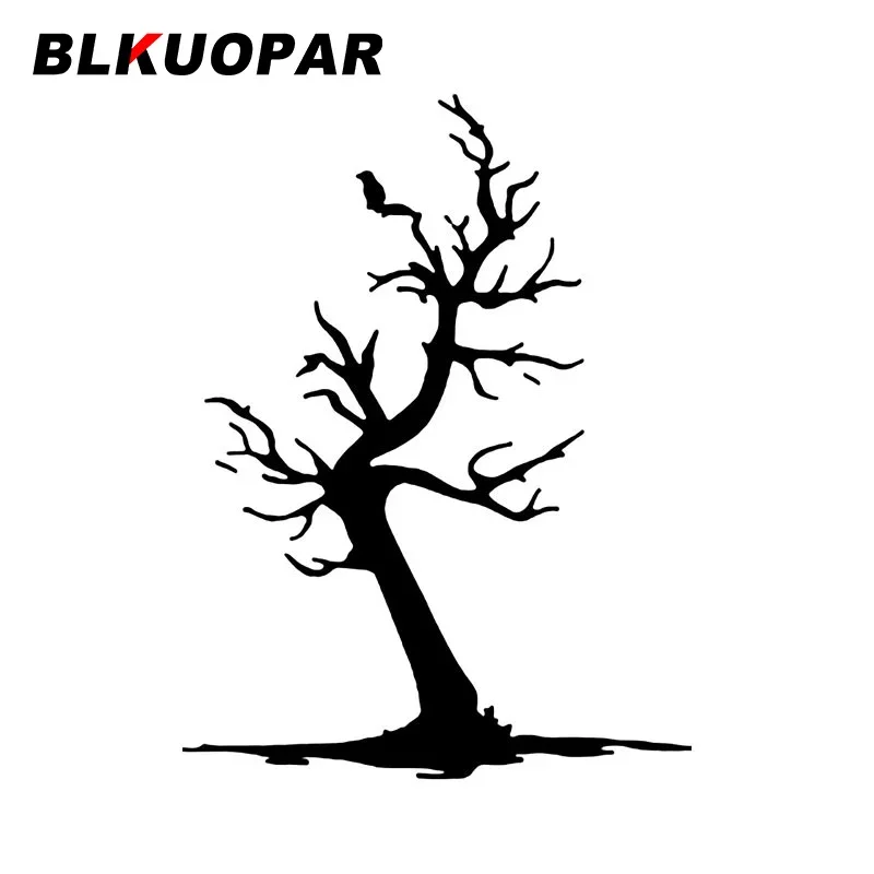 

BLKUOPAR Winter Leafless Tree Bird Withered Silhouette Car Sticker Bumper Windows Trunk Decal Motorcycle Die Cut Car Accessories