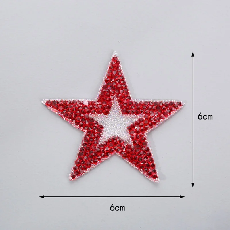 Five-pointed Star Iron on Patch Sew Applique Tassel DIY for Clothing Repair Hat Jeans Cloth Patches Badge Sewing Accessories