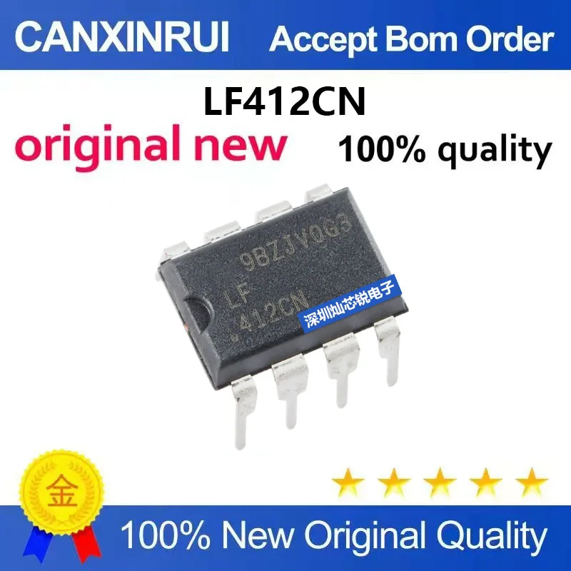 (5-100pieces) Original LF412 LF412CN 412CN Amplifier DIP-8