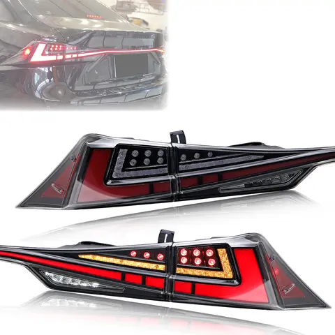 LED Tail Lights for Lexus IS250 IS350 IS200t IS300 ISF 3IS 2014-2020 Sequential Blinker DRL Clear Rear Lamps Assembly