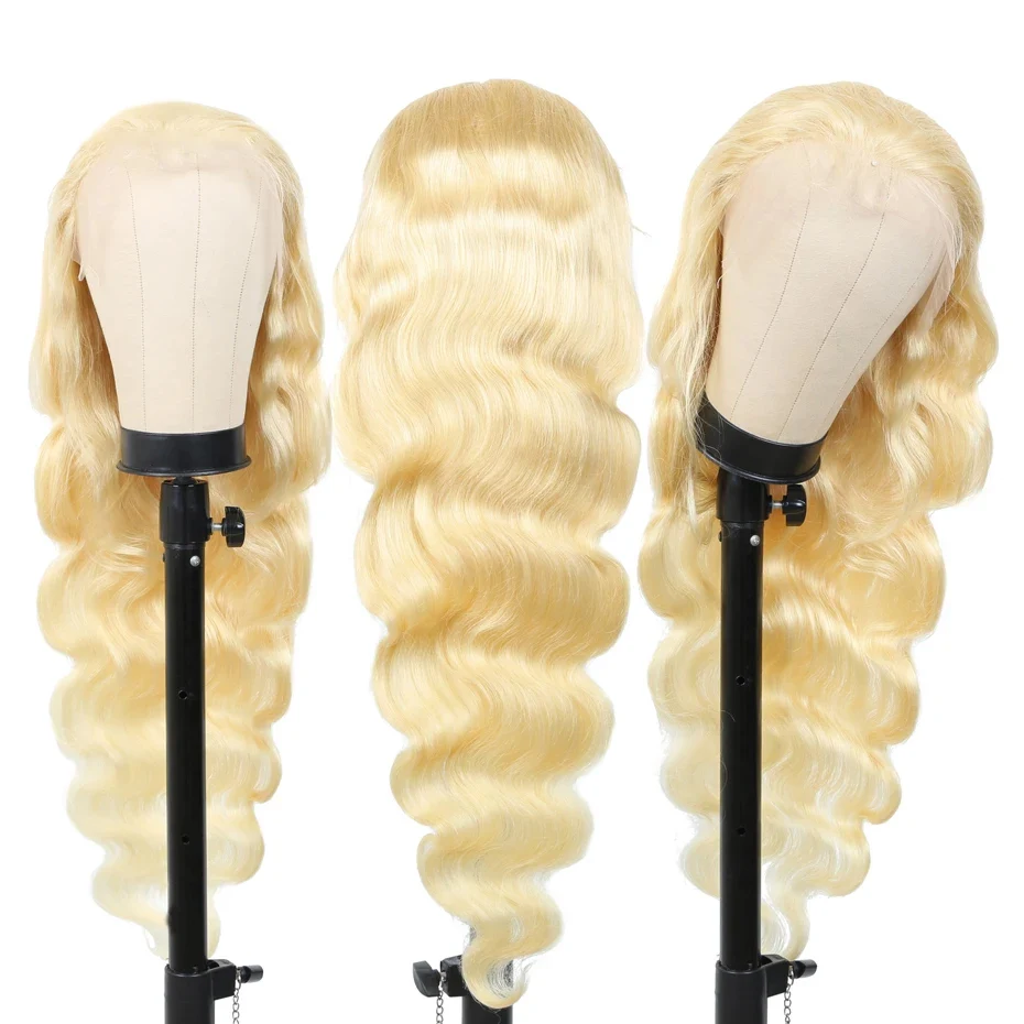 Transparent Lace Front Wig 613 Blonde Body Wave13x4 13x6 360 Lace Frontal Wigs 180 200 220 Density Brazilian Human Hair Wig Pre Plucked Brazilian Remy Hair Wigs