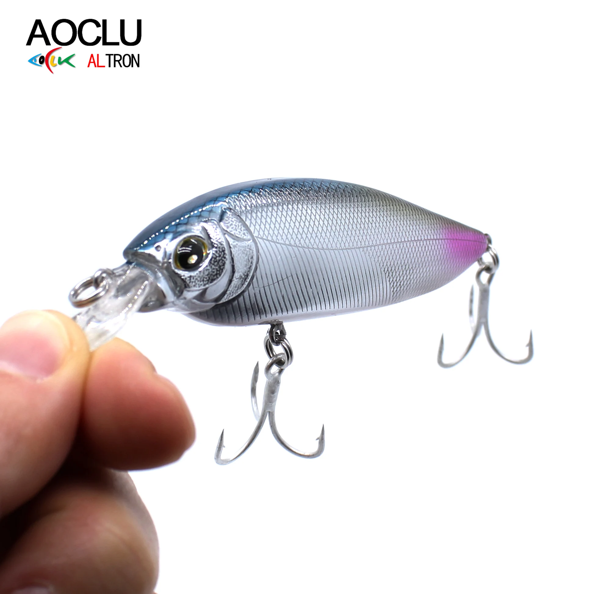 AOCLU-Floating Minnow Hard Bait Jerkbait Wobbler Flap Slap Fishing Lure Rattle Easy Cast Rattle, 105mm, 16.7g, Diving Depth 0.8M